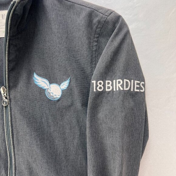 Linksoul 18 Birdies John Ashworth Golf Full Zip Jacket Size XS - Picture 3 of 9